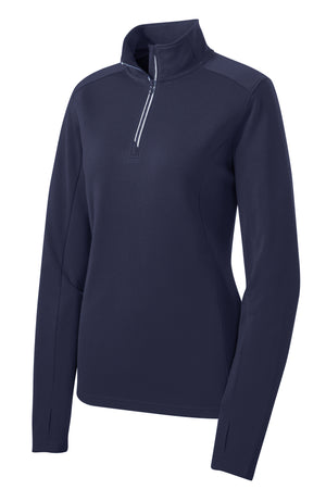 LST860 Sport-Tek® Ladies Sport-Wick® Textured 1/4-Zip Pullover