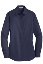 *L663 Port Authority® Ladies SuperPro™ Twill Shirt