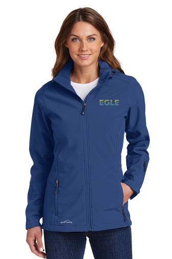 EB537  Eddie Bauer® Ladies Hooded Soft Shell Parka