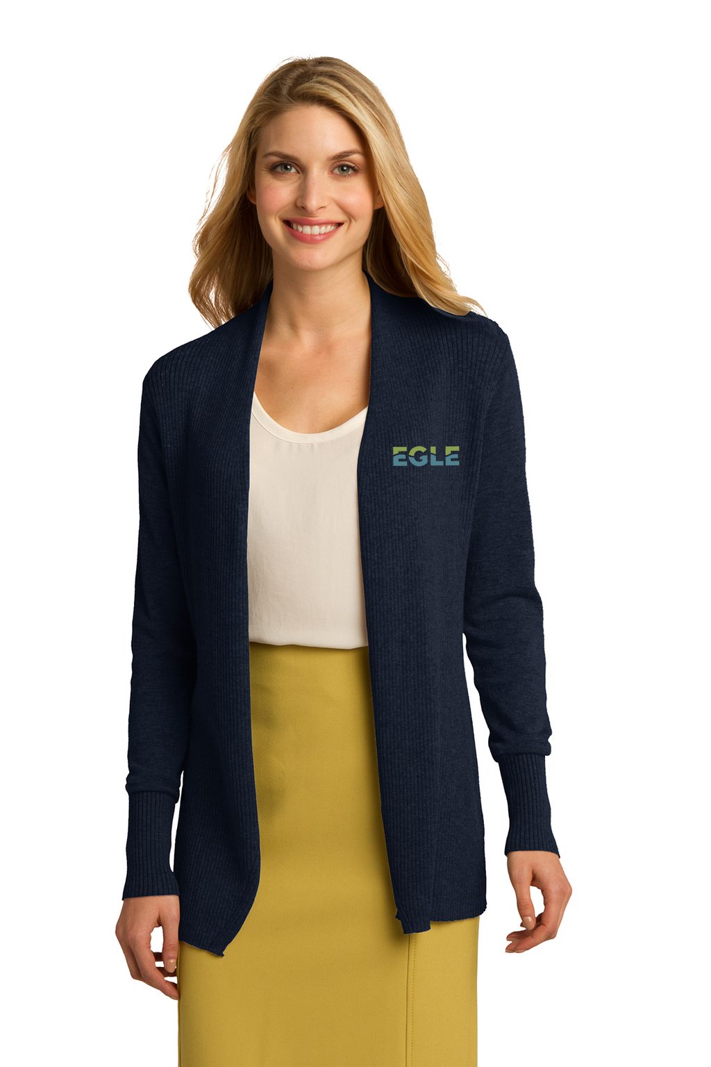 LSW289 Port Authority® Ladies Open Front Cardigan Sweater